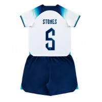 Dres Engleska John Stones #5 Domaci za djecu SP 2022 Kratak Rukav (+ kratke hlače)